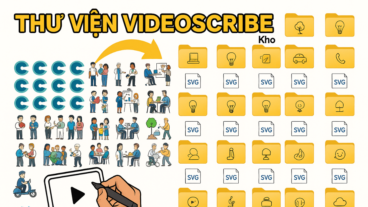 VIDEOSCRIBE - THƯ VIỆN SVG MIỄN PHÍ CHO VIDEO VẼ TAY - TẢI NGAY 2025