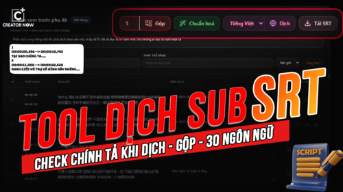 [HOT] TOOL DỊCH SUB SRT - LỒNG TIẾNG - DỊCH HÀNG LOẠT SCRIPT SRT [VĨNH VIỄN]